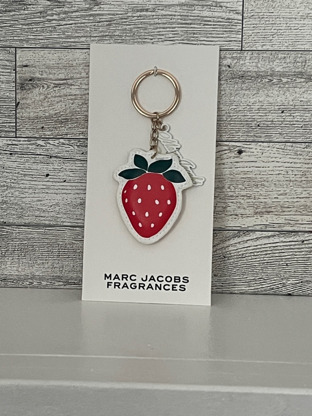GWP- Marc Jacobs Fragrances Red Strawberry Charm Keyring/Bag Charm